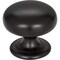 Elements 1-1/4" Diameter Matte Black Florence Cabinet Mushroom Knob 2980MB - alternate 1